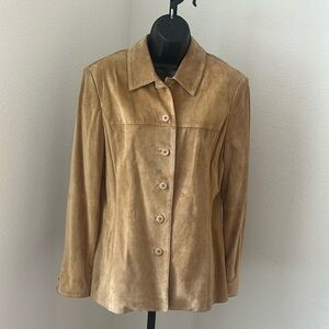 Lord & Taylor Suede Shirt Jacket. Preloved